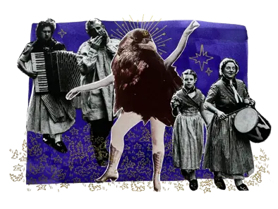 Dancing Crow Man PNG